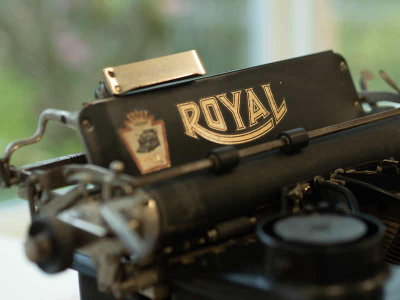 a Royal typewriter 